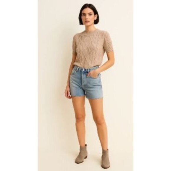 Sonoma Size 8.5 Peep Toe Tan Perforated Sandals Block Heel & Back Strap - Picture 12 of 16